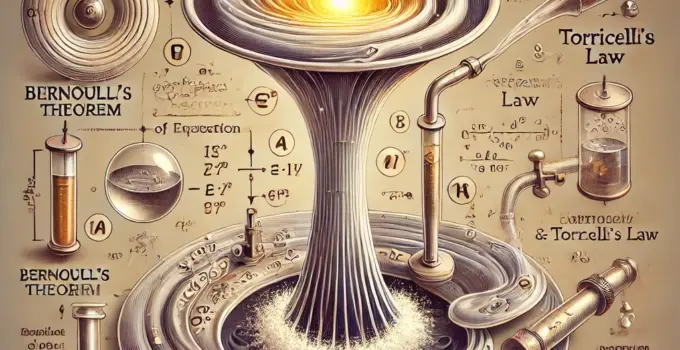 Scopri il teorema di Bernoulli e la legge di Torricelli con spiegazioni dettagliate e applicazioni pratiche. Leggi di più!